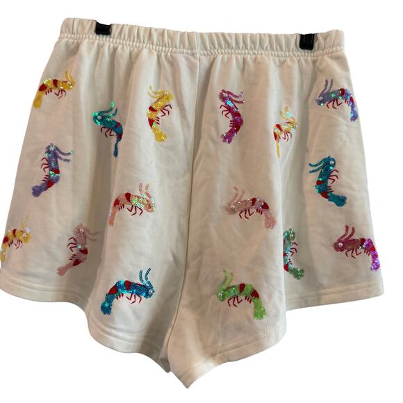 Queen of Sparkles Shrimp Short Ivory - Picture 7 of 11